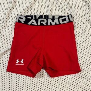 Under Armour Red Athletic Shorts